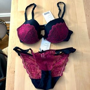BNWT Anthropologie brand lingerie bra pantry set